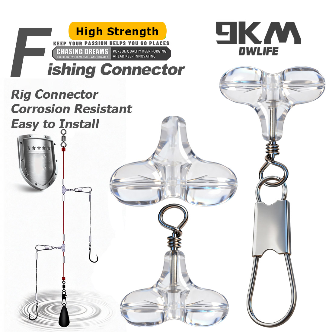 Fishing Lure Accessories - Perles croisées de pêche en forme