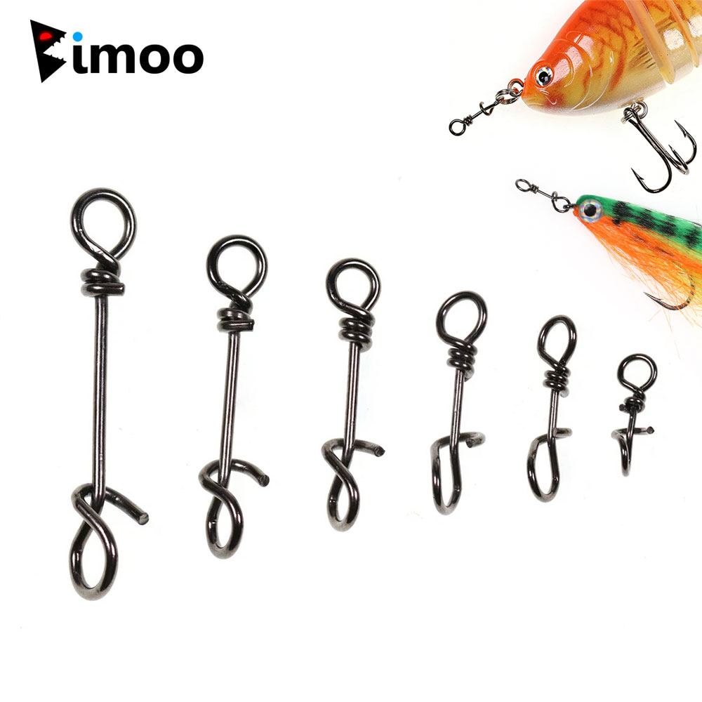 Fishing Lure Accessories - Bimoo 50 pièces Connecteurs à ressort