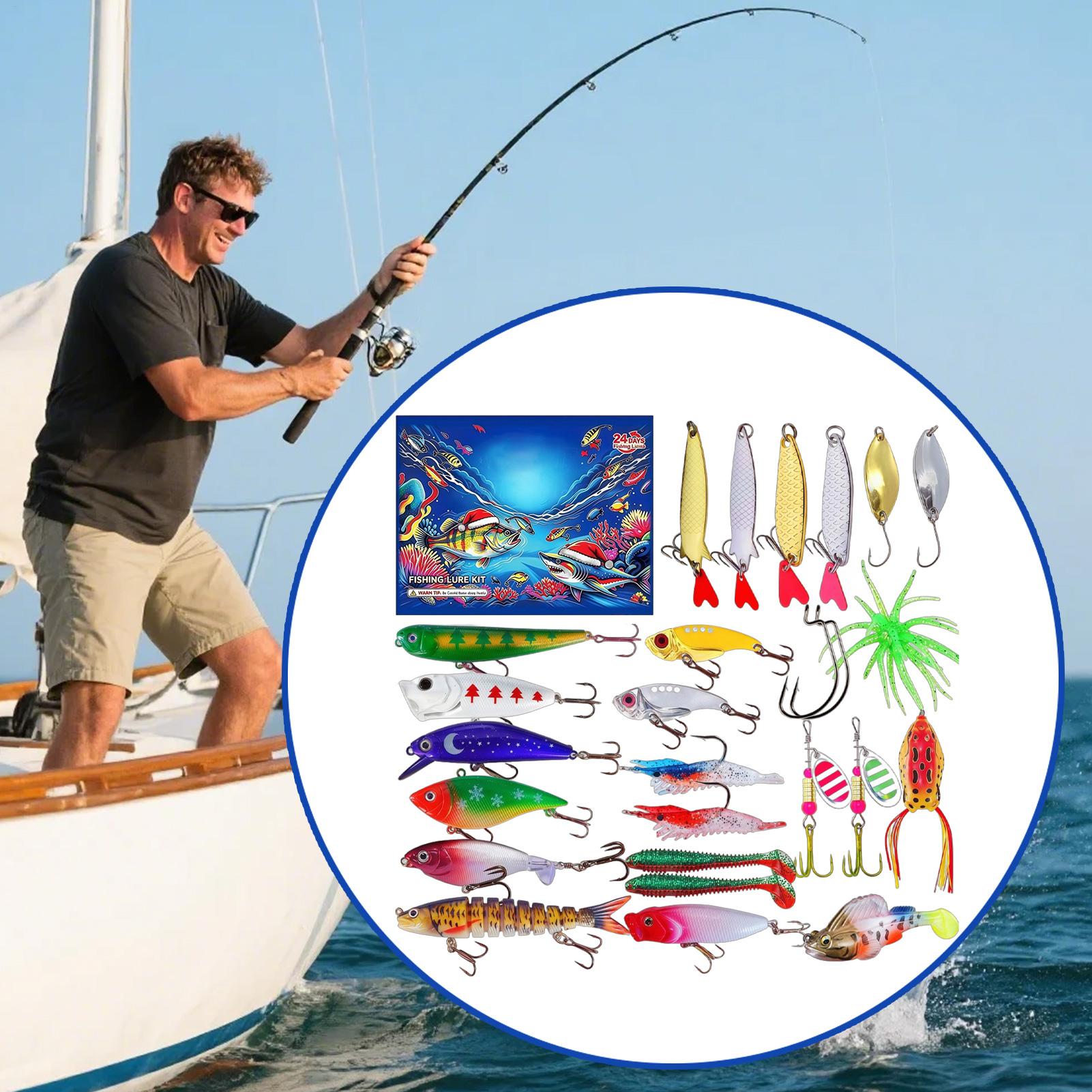 Calendrier de l'Avent de Noël  - Fishing Lure Kit avis et prix