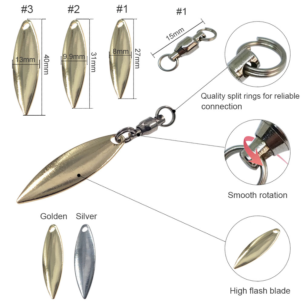 10 pièces feuille de saule lam - Fishing Lure Buzzbait avis et prix