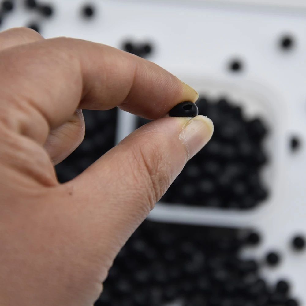 Perles de pêche noires rondes  - Fishing Lure Soft Plastic avis et prix